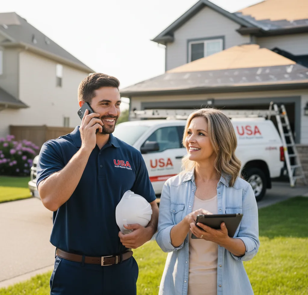 USA Roof Repair Experts customer support in Myrtle Point